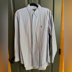 Men's Striped Red and Blue Shirt by Ralph Lauren Polo